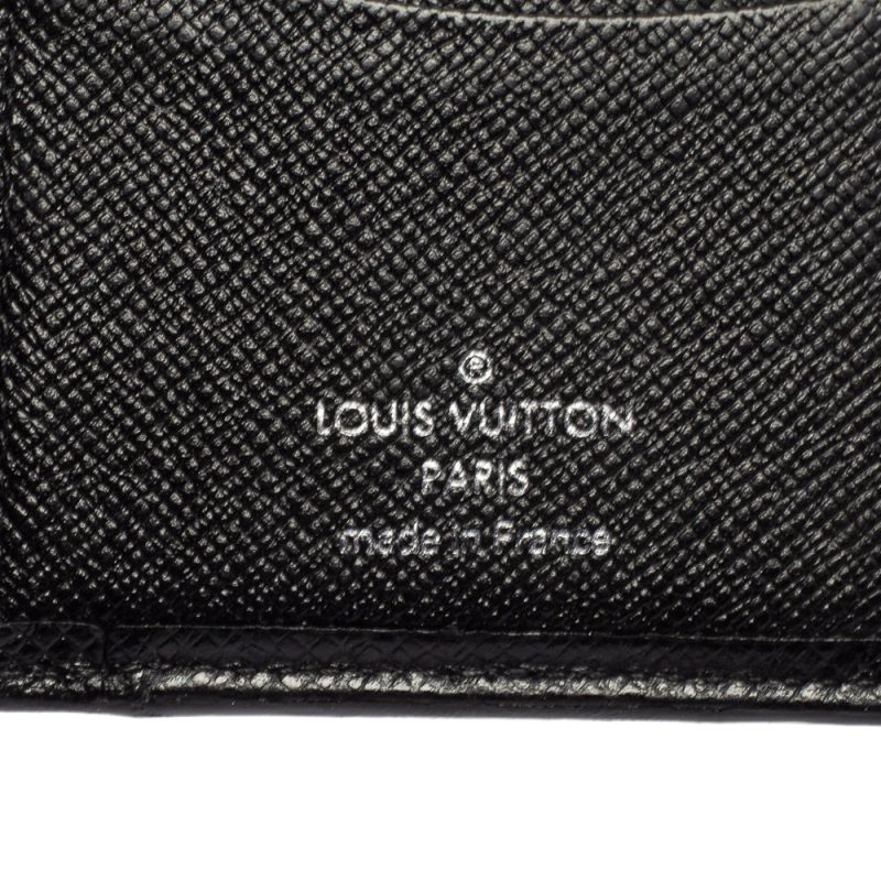 Louis Vuitton Black Taiga Leather Pocket Organizer - Image 8