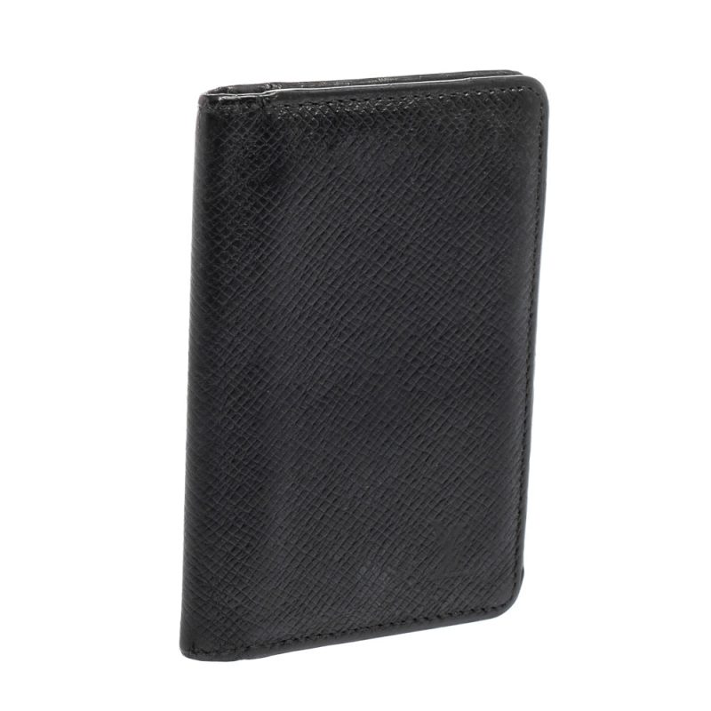 Louis Vuitton Black Taiga Leather Pocket Organizer - Image 5