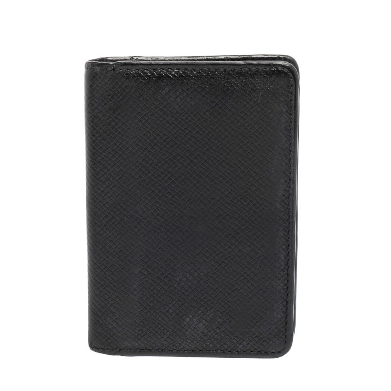 Louis Vuitton Black Taiga Leather Pocket Organizer