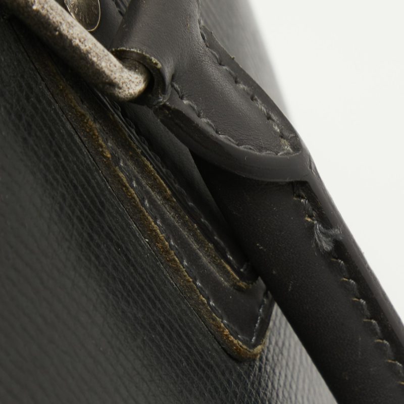 Louis Vuitton Charcoal Black Leather Utah Acoma Bag - Image 6