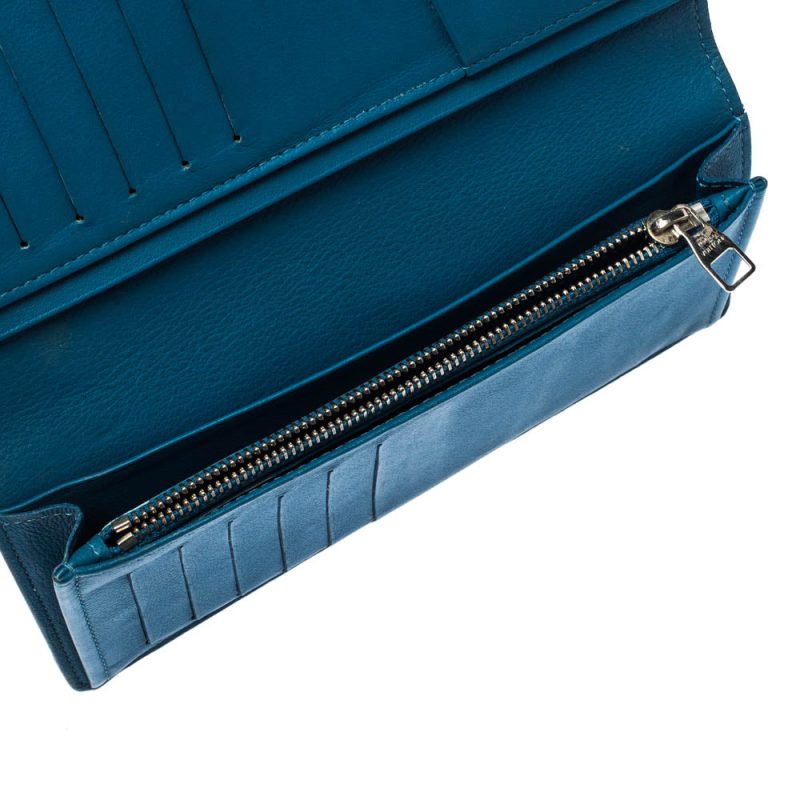 Louis Vuitton Blue Taurillon Leather Brazza Wallet - Image 2