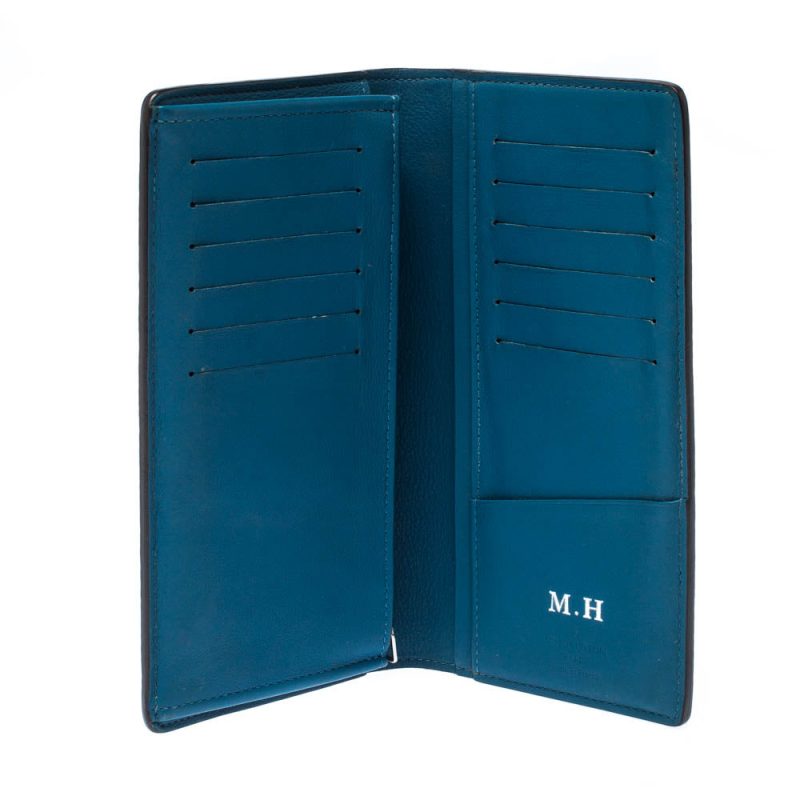 Louis Vuitton Blue Taurillon Leather Brazza Wallet - Image 6