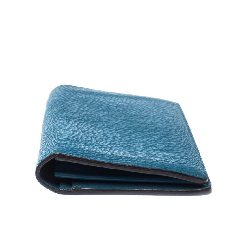 Louis Vuitton Blue Taurillon Leather Brazza Wallet - Image 5
