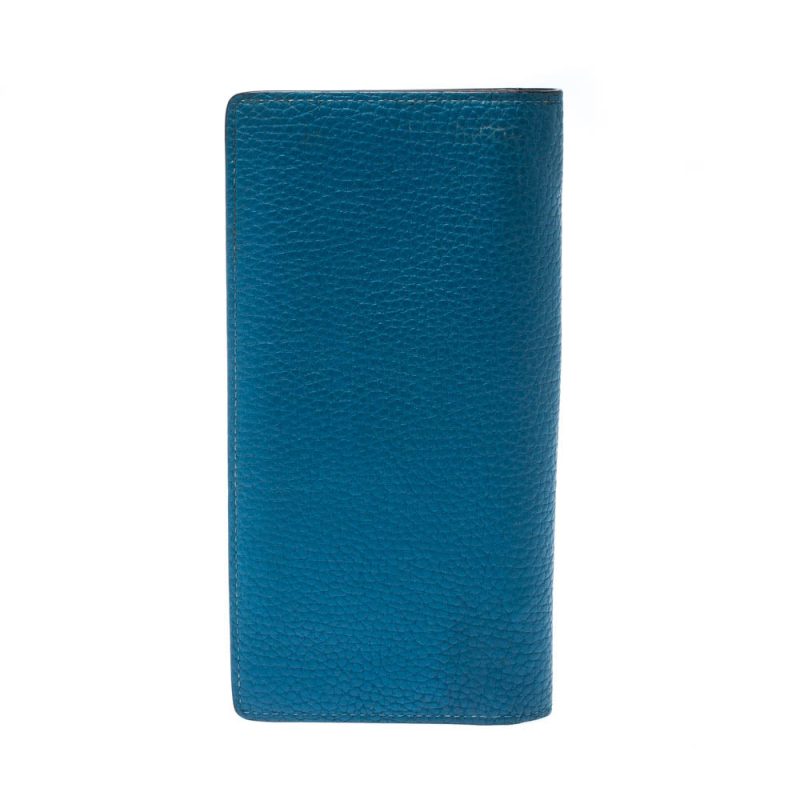 Louis Vuitton Blue Taurillon Leather Brazza Wallet - Image 4