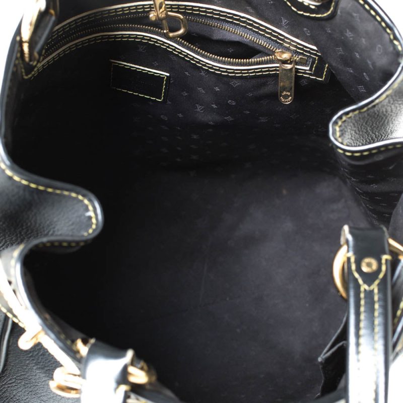 Louis Vuitton Black Suhali Leather Le Majestueux Bag - Image 7