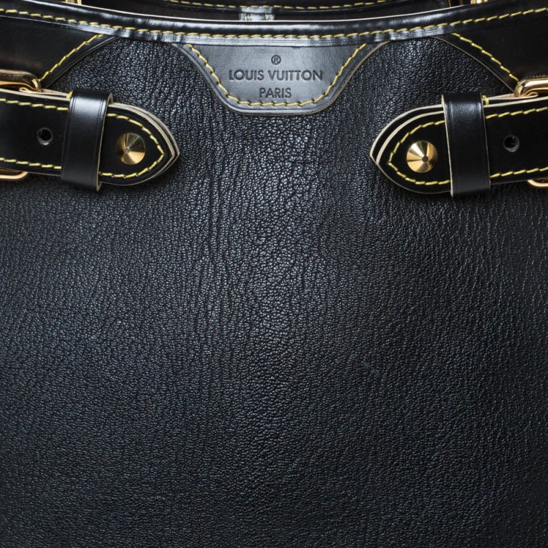 Louis Vuitton Black Suhali Leather Le Majestueux Bag - Image 5