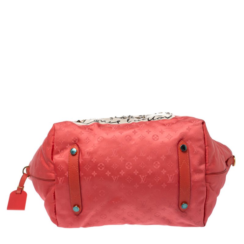 Louis Vuitton Coral Monogram Nylon Nouvelle Vague Beach Bag - Image 6
