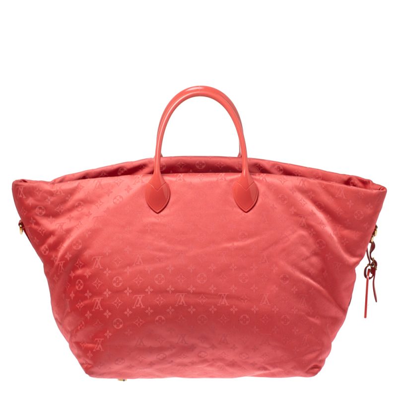 Louis Vuitton Coral Monogram Nylon Nouvelle Vague Beach Bag - Image 4