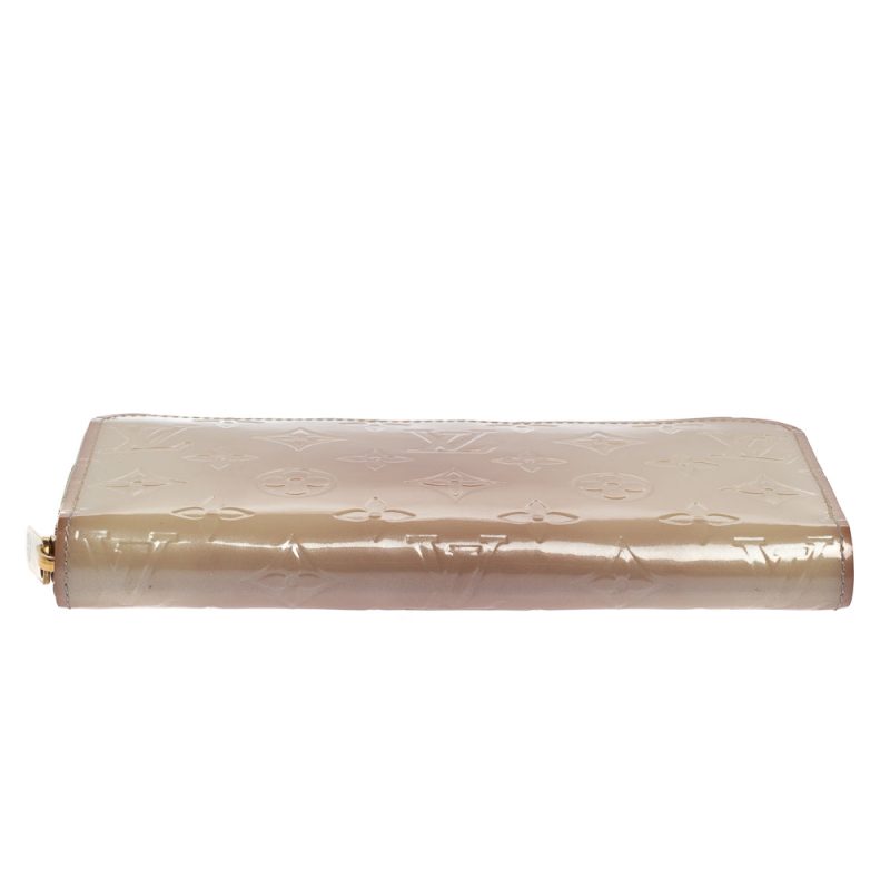 Louis Vuitton Cream White Monogram Vernis Zippy Wallet - Image 6