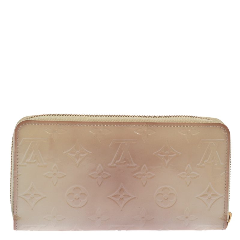 Louis Vuitton Cream White Monogram Vernis Zippy Wallet - Image 4