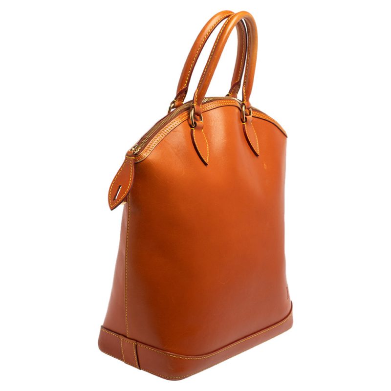 Louis Vuitton Caramel Nomade Leather Vertical Lockit Bag - Image 3