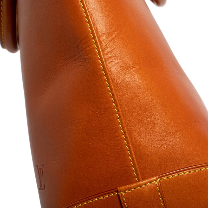Louis Vuitton Caramel Nomade Leather Vertical Lockit Bag - Image 6