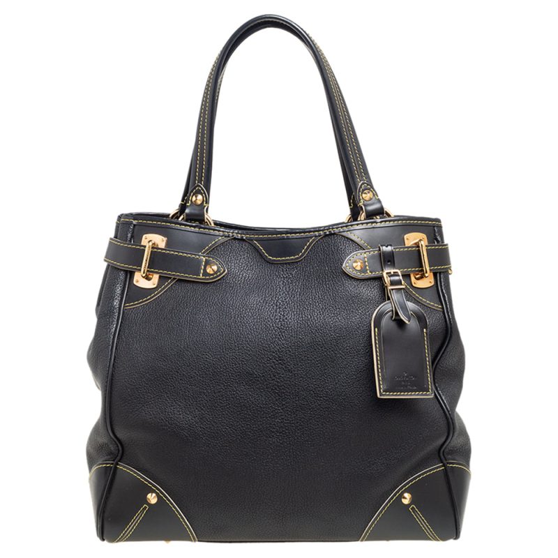 Louis Vuitton Black Suhali Leather Le Majestueux Tote