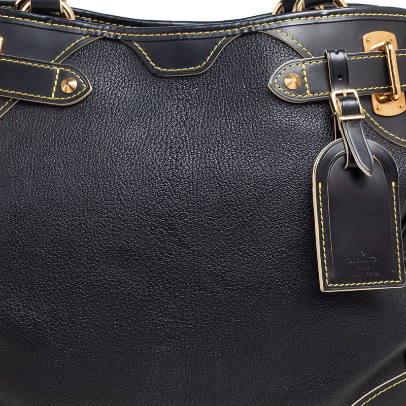 Louis Vuitton Black Suhali Leather Le Majestueux Tote - Image 5