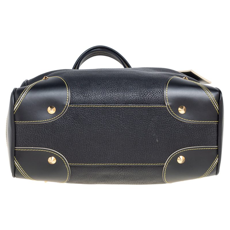 Louis Vuitton Black Suhali Leather Le Majestueux Tote - Image 6