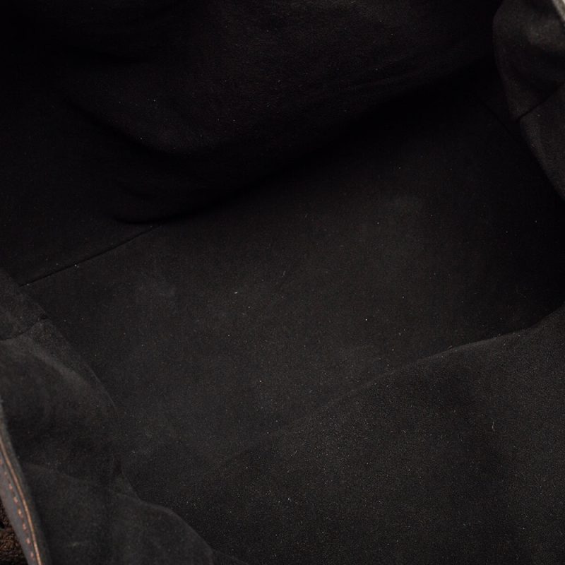 Louis Vuitton Bronze Monogram Mahina Leather L Bag - Image 8