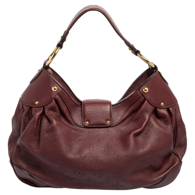 Louis Vuitton Bordeaux Monogram Mahina Leather Solar PM Bag - Image 4