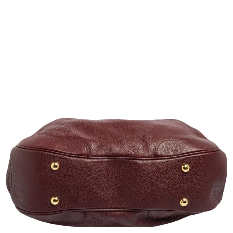 Louis Vuitton Bordeaux Monogram Mahina Leather Solar PM Bag - Image 7