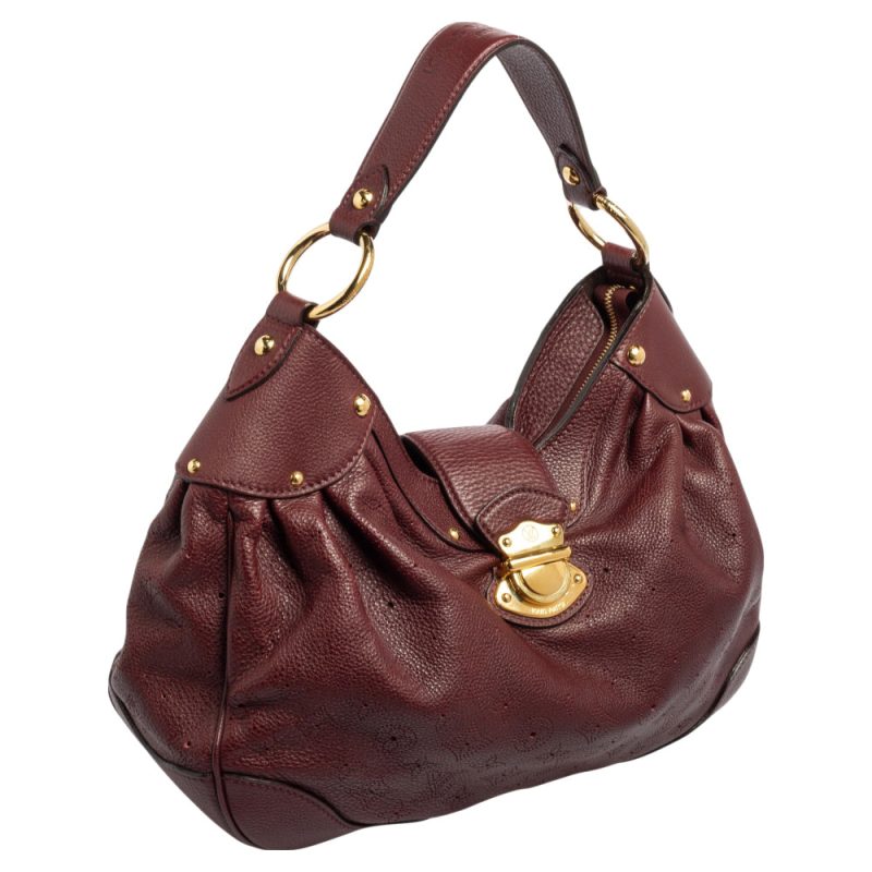 Louis Vuitton Bordeaux Monogram Mahina Leather Solar PM Bag - Image 3