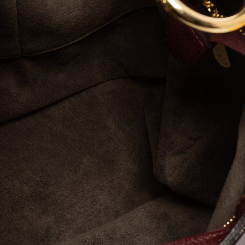 Louis Vuitton Bordeaux Monogram Mahina Leather Solar PM Bag - Image 8