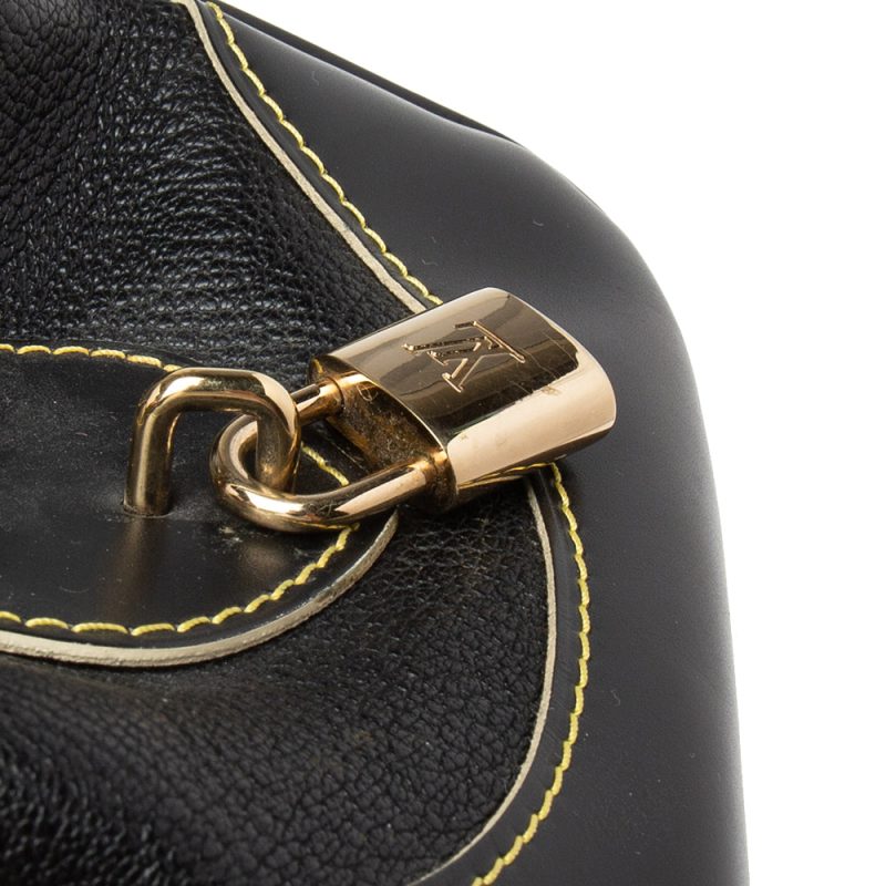 Louis Vuitton Black Suhali Leather Le Radieux Bag - Image 6
