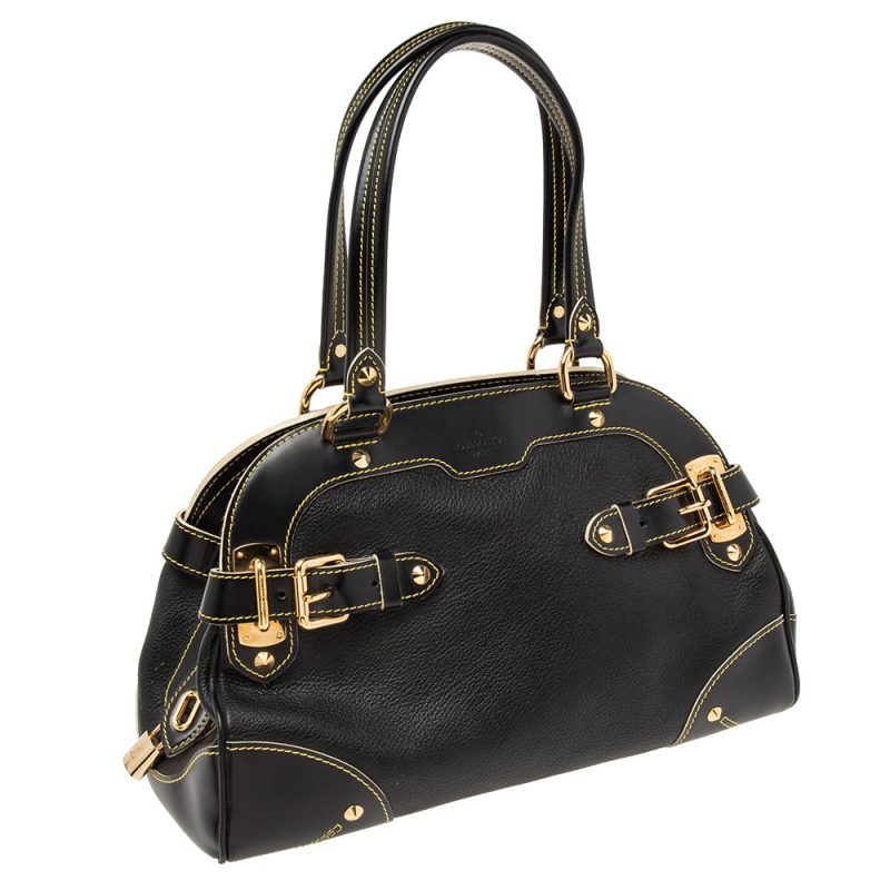 Louis Vuitton Black Suhali Leather Le Radieux Bag - Image 3