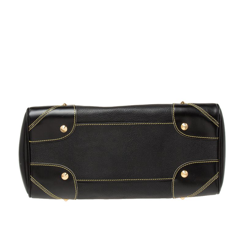 Louis Vuitton Black Suhali Leather Le Radieux Bag - Image 7