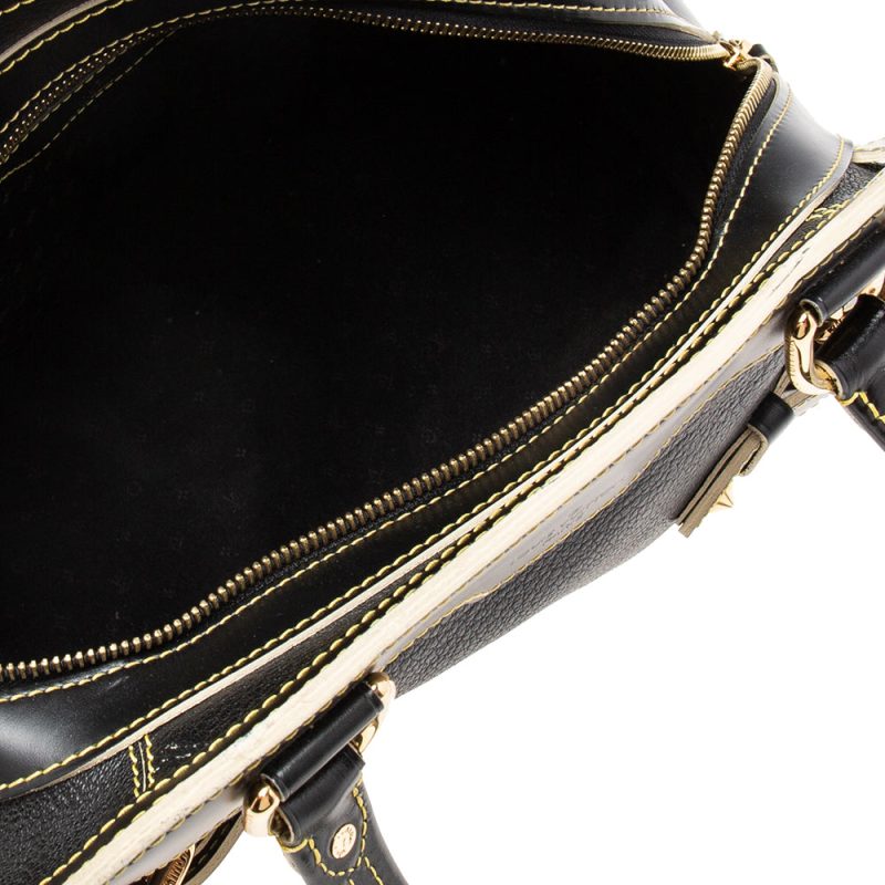 Louis Vuitton Black Suhali Leather Le Radieux Bag - Image 8