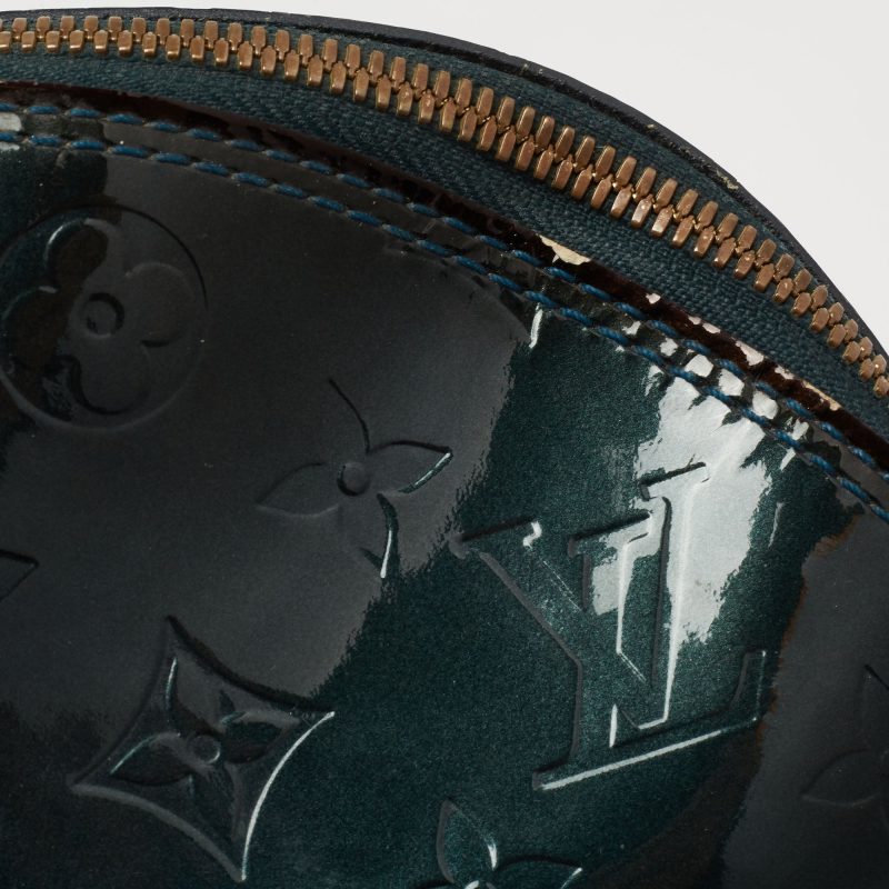 Louis Vuitton Blue Nuit Monogram Vernis Alma GM Bag - Image 6
