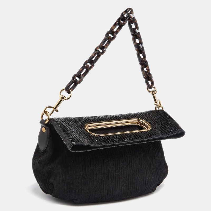 Louis Vuitton Black Monogram Limited Edition Motard Before Dark Clutch - Image 3