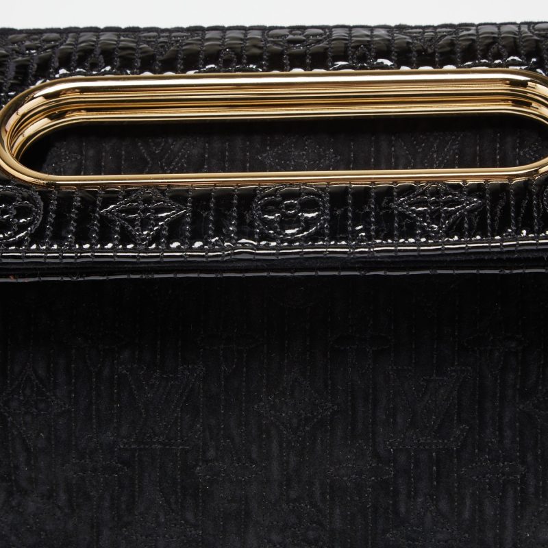 Louis Vuitton Black Monogram Limited Edition Motard Before Dark Clutch - Image 5