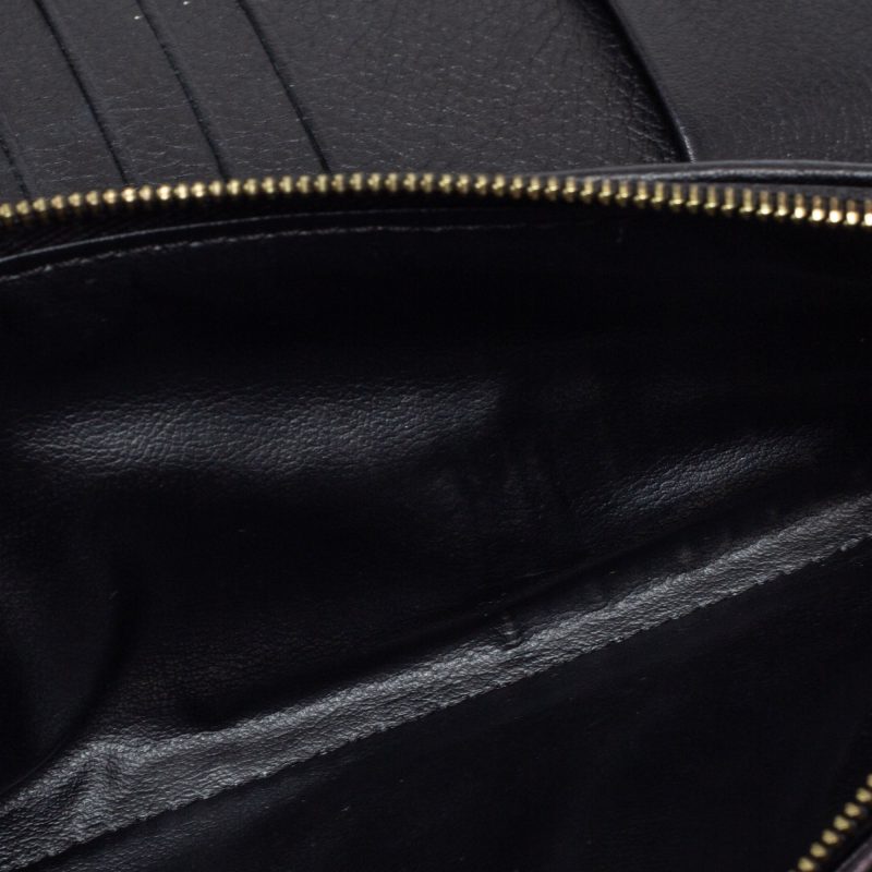 Louis Vuitton Black Monogram Mahina Leather Amelia Wallet - Image 8