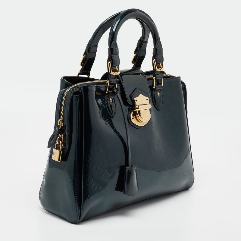 Louis Vuitton Blue Nuit Monogram Vernis Melrose Avenue Bag - Image 3