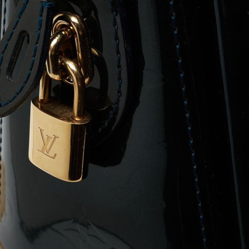 Louis Vuitton Blue Nuit Monogram Vernis Melrose Avenue Bag - Image 5