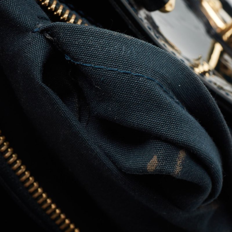 Louis Vuitton Blue Nuit Monogram Vernis Melrose Avenue Bag - Image 8