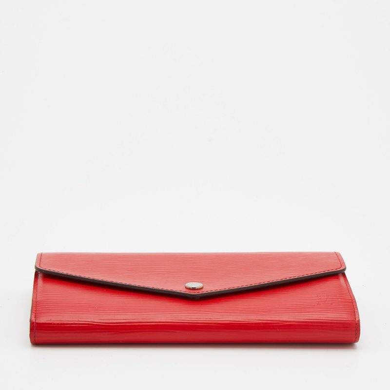 Louis Vuitton Coquelicot Epi Leather Sarah Wallet - Image 6