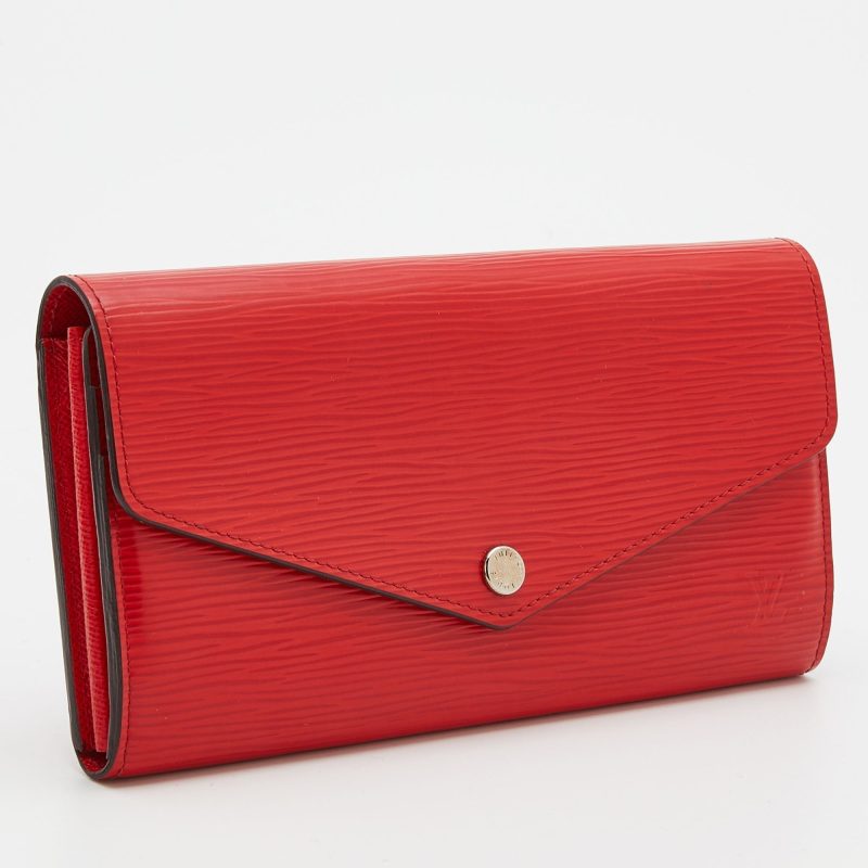 Louis Vuitton Coquelicot Epi Leather Sarah Wallet - Image 3