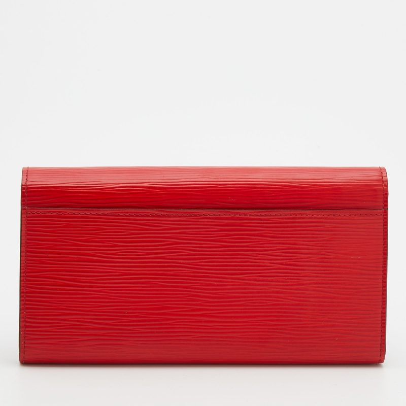 Louis Vuitton Coquelicot Epi Leather Sarah Wallet - Image 4