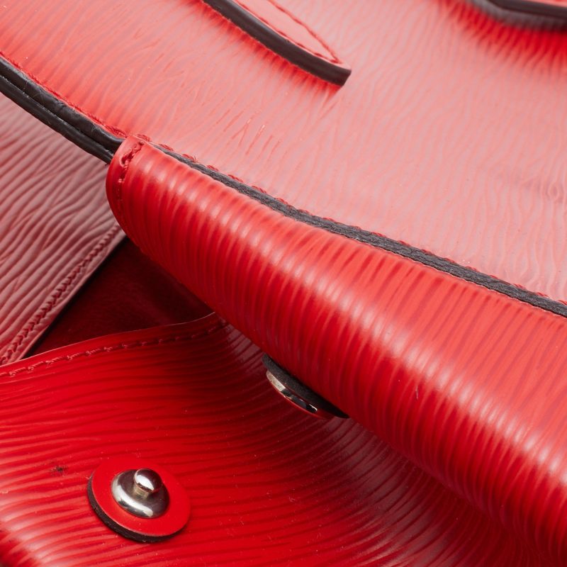 Louis Vuitton Coquelicot Epi Leather Marly MM Bag - Image 5