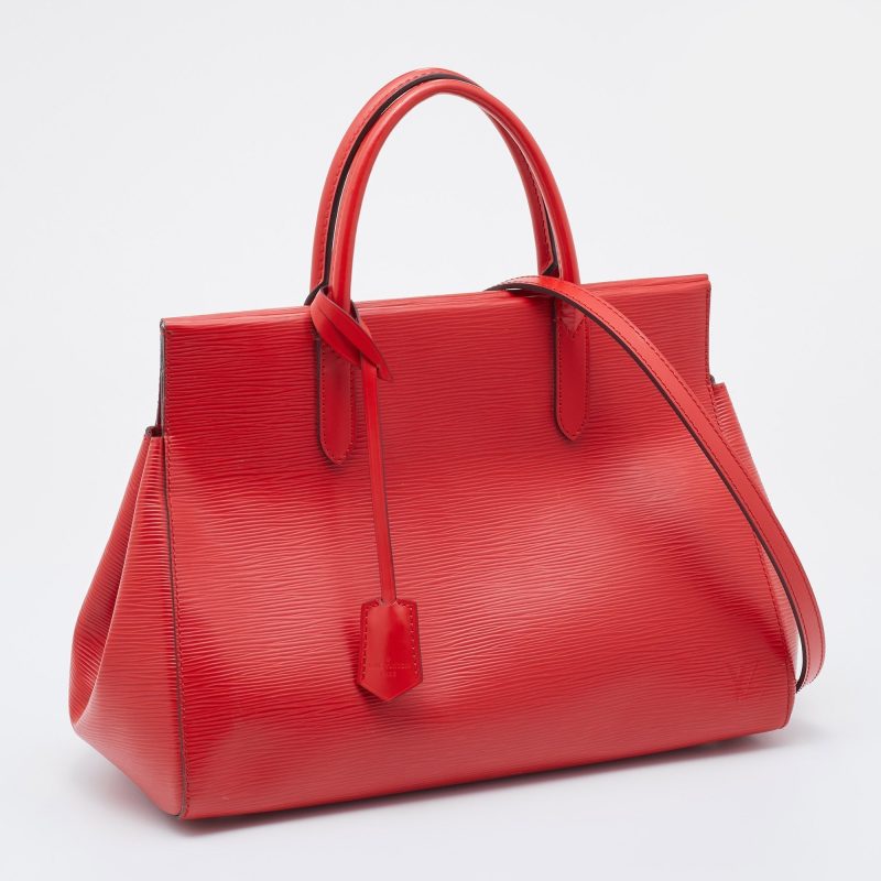 Louis Vuitton Coquelicot Epi Leather Marly MM Bag - Image 3