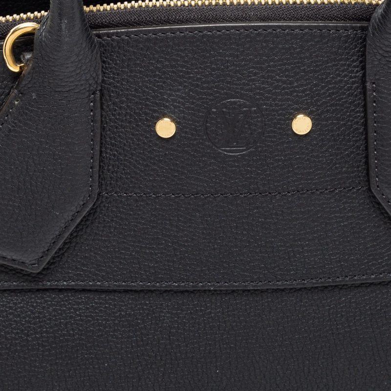 Louis Vuitton Black Leather City Steamer MM Bag - Image 6