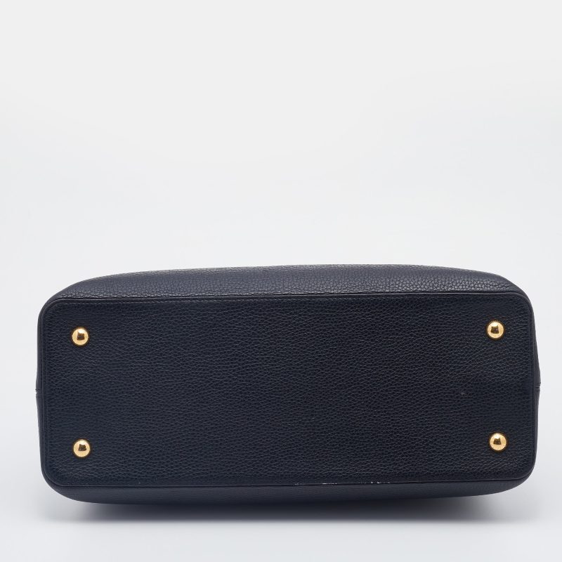 Louis Vuitton Black Taurillon Leather Capucines GM Bag - Image 7