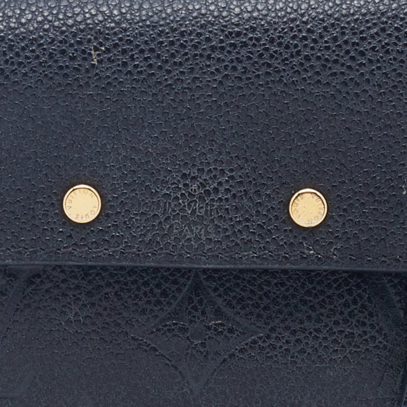 Louis Vuitton Black Monogram Empreinte Pont Neuf Compact Wallet - Image 6
