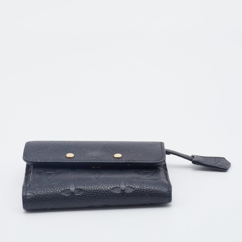 Louis Vuitton Black Monogram Empreinte Pont Neuf Compact Wallet - Image 8