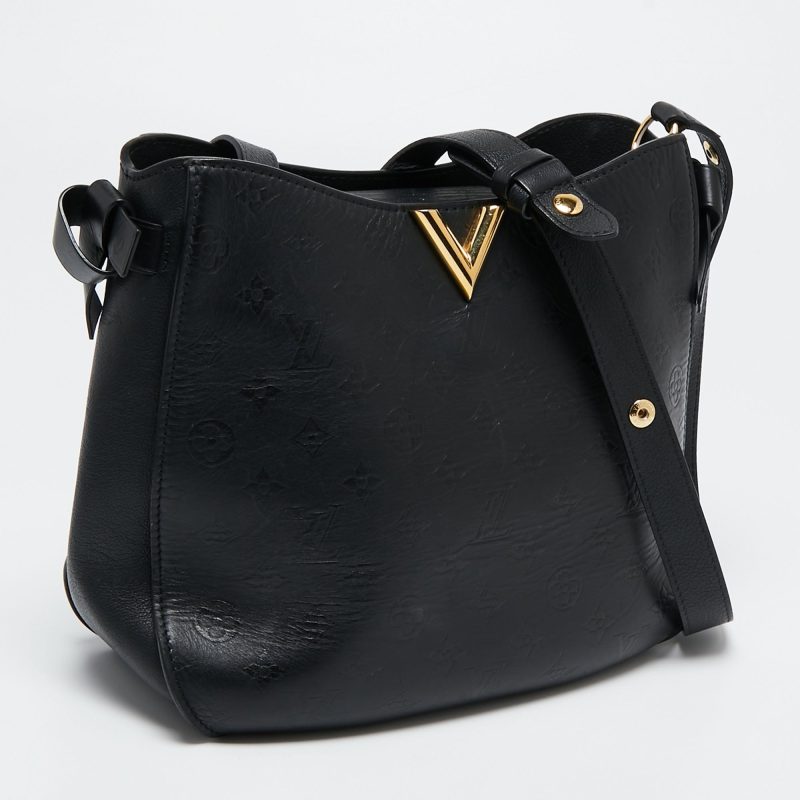 Louis Vuitton Black Monogram Leather Very  Hobo Bag - Image 3