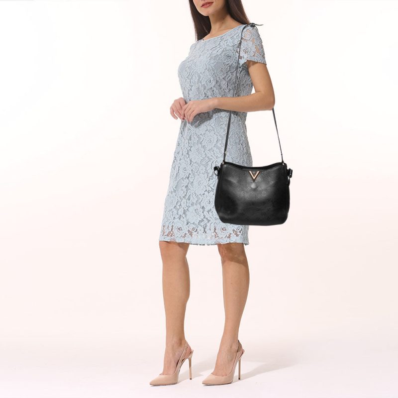 Louis Vuitton Black Monogram Leather Very  Hobo Bag - Image 2