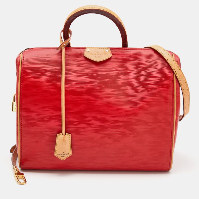 Louis Vuitton Coquelicot Epi Leather Doc PM Bag
