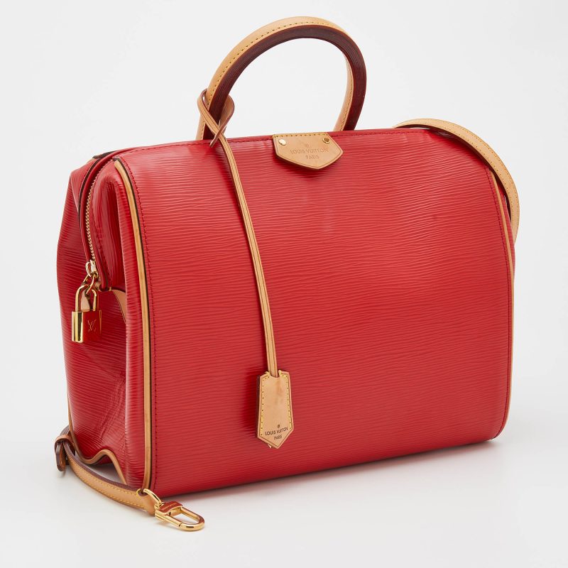Louis Vuitton Coquelicot Epi Leather Doc PM Bag - Image 3