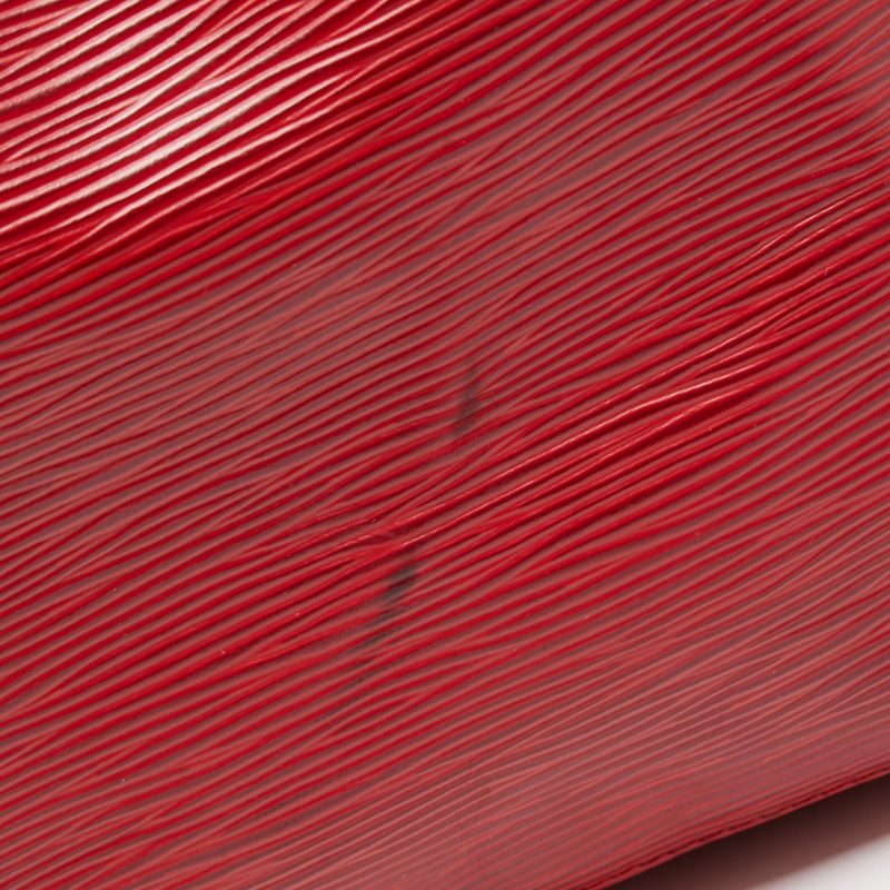 LOUIS VUITTON Red Epi Leather Petit Noe Bag - Image 4