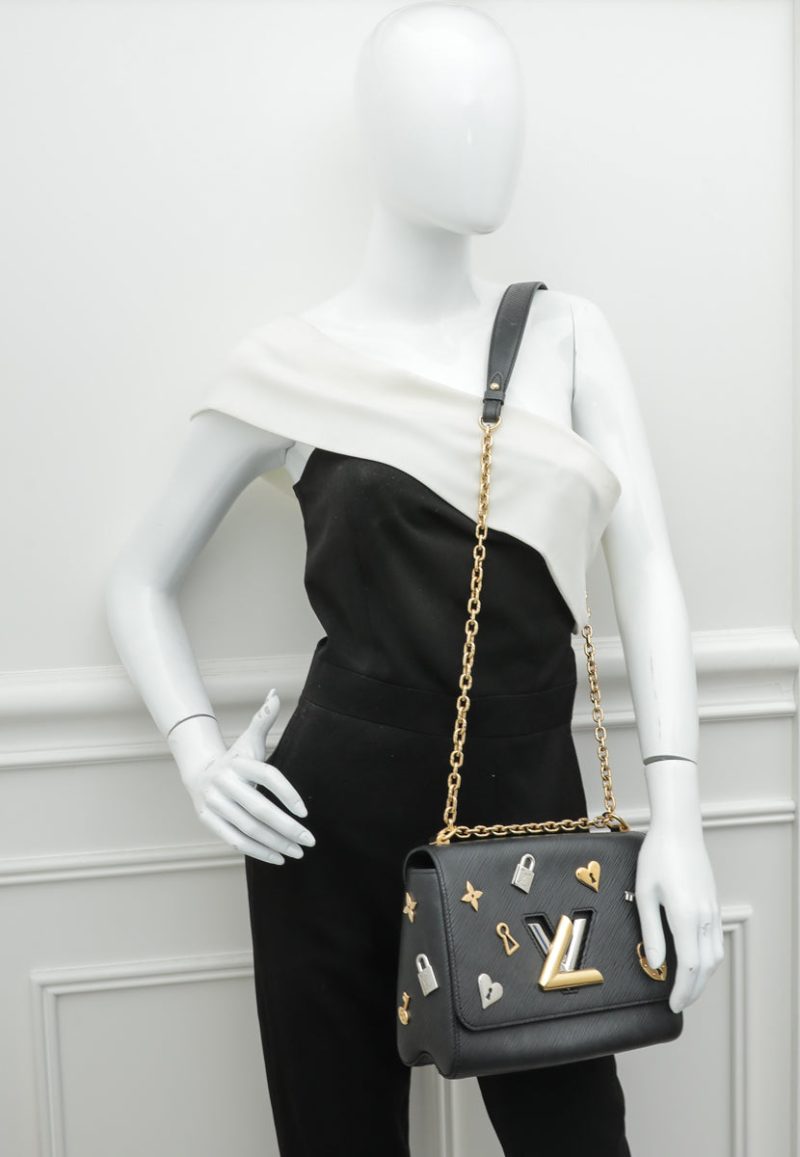 Louis Vuitton Black Twist MM Bag - Image 12